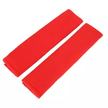 2шт. накладка на ремень безопасности автомобиля, накладка на плечо, мягкий удобный ремень для взрослых красный