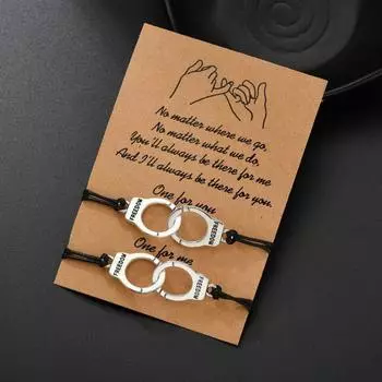 2шт наручники свобода правосудие очарование дружба пара любовник браслеты комплект унисекс