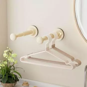 2шт настенная телескопическая сушилка для одежды без отверстий вешалка для одежды органайзер для ванной комнаты серый