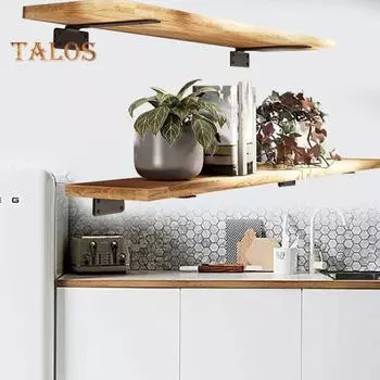 2шт настенные кронштейны прочные несущие нержавеющие устойчивые к коррозии простые в установке скрытый держатель для мебели 20cm 2pcs