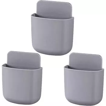 2шт настенный ящик для хранения бытовой кондиционер для гостиной пульт дистанционного управления прикроватный держатель для хранения телефона органайзер коробка полка