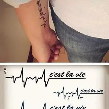 2шт панк мужчины женщины водонепроницаемые временные английские буквы дизайн татуировки наклейки