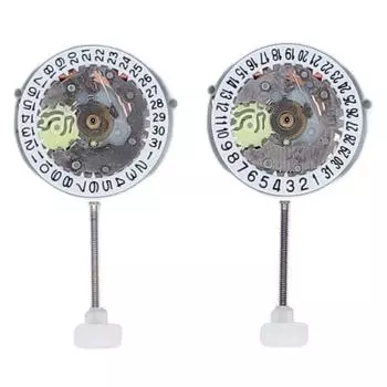 2шт PE25 Механизм кварцевый механизм 3:00 6:00 Позиция Одиночный календарь Отображение даты Аксессуары для часов