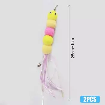 2шт перьевая палочка для щекотки кошек товары для животных кошки игрушки для кошек интерактивные палочки для кошек игрушки для игр с котятами аксессуары для домашних животных
