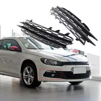 2шт передний бампер ABS сетка водителя боковая решетка дизайн крышка противотуманных фар нижняя решетка