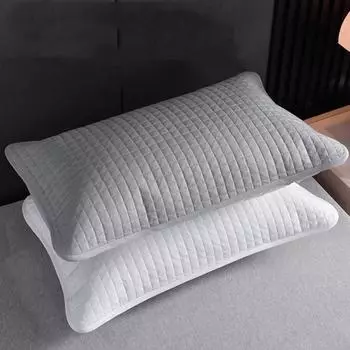 2шт потонепроницаемая наволочка для подушки удобные подушки изоляционный слой бытовая наволочка для головы масло для дома серый