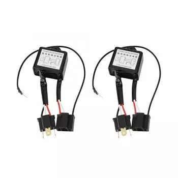 2шт. преобразователь обратной полярности, отрицательный жгут проводов, декодеры против мерцания