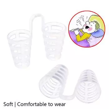 2шт против храпа носовые вентиляционные отверстия стоп клип против храпа сна носовые расширители устройство белый