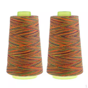 2шт радужная полиэфирная нить для шитья, аксессуары для шитья