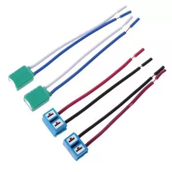 2шт разъем H7 женские керамические розетки авто лампа адаптер адаптер с проводом A