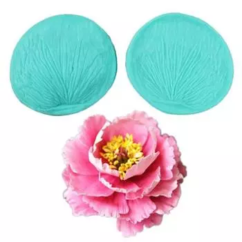 2шт роза плесень DIY цветок лепесток силиконовая помадка конфеты шоколадный торт декор синий