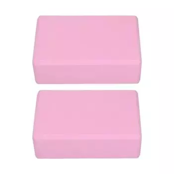 2шт розовый блок для йоги для йоги пилатеса медитации нескользящий внешний вид обеспечивает устойчивость нескользящий EVA