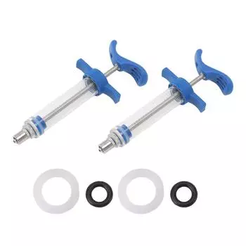 2шт шприц-дренчер пластиковый стальной и сплав многоразовый кормовой шприц для коз лошадей овец собак свиней 10ML