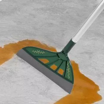 2шт силиконовая щетка для мытья окон, щетка для пола, скребок для стекла, многофункциональный волшебный скребок для пола, швабра для чистки стекол темно-зеленого