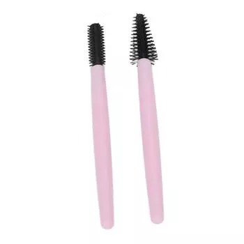 2шт. Силиконовая щеточка для ресниц, бровей, эластичная, портативная, многоразовая, щеточка для макияжа, фиолетовая фиолетовый