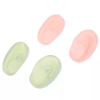 2шт силиконовые чехлы для ушей парикмахерская краска цветной щит протектор наушников инструмент светло-розовый