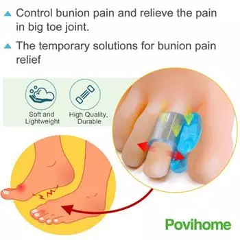 2шт силиконовый гель для пальцев ног разделитель выпрямитель расширитель косточка облегчение боли