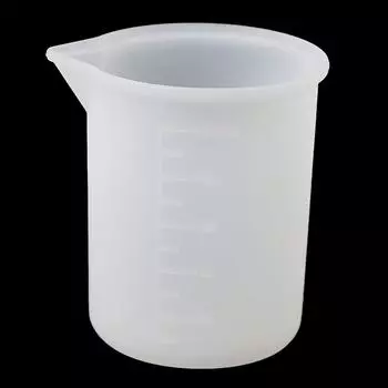 2шт силиконовый мерный стаканчик 100мл для ювелирных весов смоляные клеевые формы