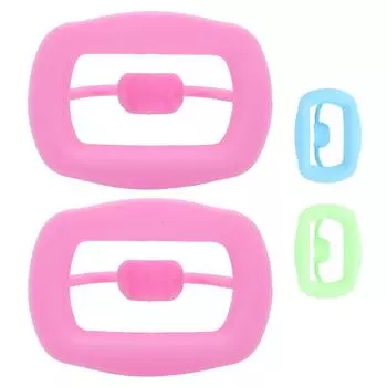 2шт силиконовый ретрактор для щек многоразовый портативный стоматологический ротооткрыватель для осмотра полости рта Blue