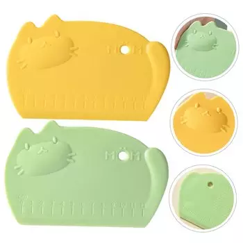 2шт силиконовый скребок для теста с градуированной кухонной скребок для теста удобный кухонный силиконовый инструмент