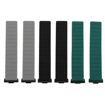 2шт сменный ремешок для часов силиконовый мощный магнитный ремешок регулируемый ремешок для часов Fit 3 OD Green