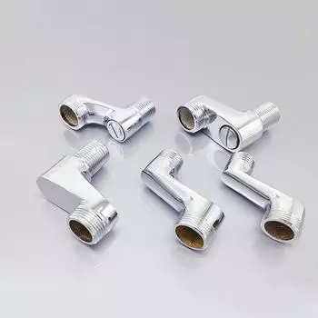 2шт смеситель для душа регулируемый адаптер твердый латунный настенный сменный угловой клапан аксессуары для ванной комнаты