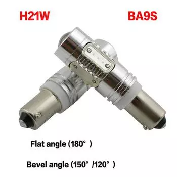 2шт светодиодные автомобильные светодиодные фонари для модернизации H21W BAY9S фонари заднего хода рулевое управление задние противотуманные фары Rogue Lights Flat angle (180°) 12V белый