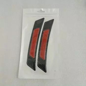 2шт светоотражающие предупреждающие наклейки для автомобиля, светоотражающие наклейки для автомобиля, персонализированные креативные украшения белый