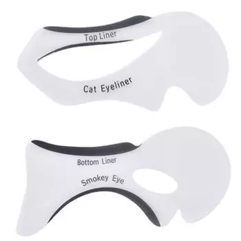 2шт трафарет для подводки глаз, вспомогательный шаблон для подводки глаз, трафарет для макияжа глаз для начинающих
