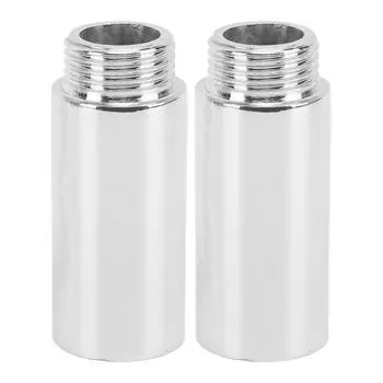 2шт удлинитель для душа из нержавеющей стали с хромированным покрытием удлинительная труба для душа для ванной комнаты 2in