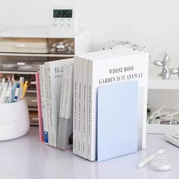2шт утолщенные подставки для книг удобная Г-образная вместительность книжная полка книжная рамка для студента
