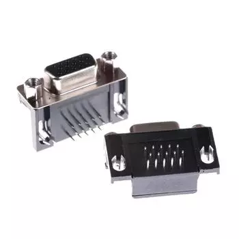 2шт Vga Db15 15-контактный разъем D-Sub 3 ряда женский прямоугольный разъем для припоя печатной платы