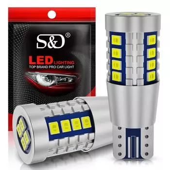 2шт W5W T10 светодиодные лампы Canbus 2016 20SMD 6000K Белый 168 194 Led 5W5 Клин салона автомобиля Купол для чтения номерного знака Дверь Габаритный свет Сигнальная лампа