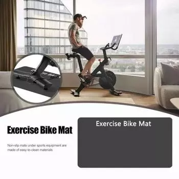 2шт велотренажер нескользящий коврик шумоподавление велотренажер стационарный велосипед эллиптический велотренажер