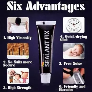 2шт водонепроницаемый быстросохнущий клей инструмент для ремонта стекла полимера металла