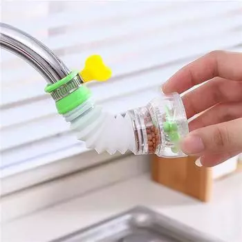 2шт выдвижной кухонный кран фильтр насадка душевая головка фильтр для воды удлинитель устройства высококачественные кухонные принадлежности One Size зелёный