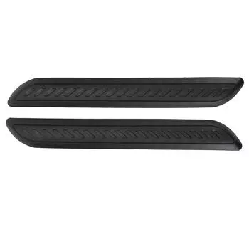 2шт. защитная накладка на бампер левая и правая глянцевая черная прочная защита резиновая накладка на бампер для 1