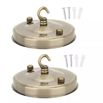 2шт железная люстра подвесная пластина крючок потолочный светильник навес украшение DIY монтаж аксессуар бронза бронзовый