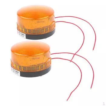 2шт желтый светодиод мигающий стробоскоп сигнальная лампа Beon пыле- и водонепроницаемая лампа