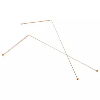 2шт зонд стержень 99,9% медный зонд стержень для обнаружения воды и инструментов для поиска сокровищ