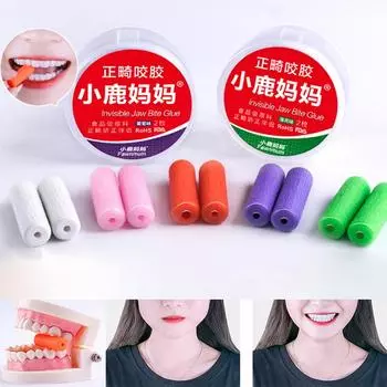 2шт зубы Chewie стоматологический пациент выравниватель зубов жевательные выравниватели лоток Seaters мятный зеленый