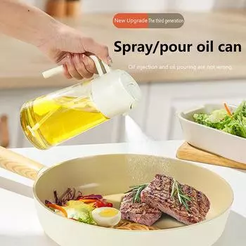 2в1 470 мл стеклянный распылитель масла распылитель бутылка распылитель масла масляная банка Cruet барбекю кухня выпечка обжарка пикник кухонный инструмент