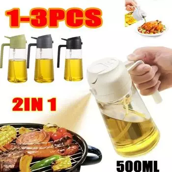2в1 500 мл пластиковый распылитель масла распылитель распылитель масла салат барбекю кухня выпечки обжарка кемпинг пикник кухонный инструмент