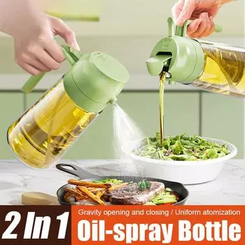 2в1 500мл пластиковый распылитель масла бутылка-распылитель масла для барбекю пикника выпечки аэрогриля сковороды духовки походной кухни инструмент