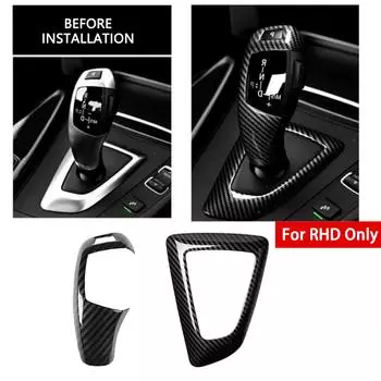 2в1 ABS ручка переключения передач панель крышка отделка рамка углеродное волокно текстура для BMW 1 2 3 4 серии F20 F21 F22 F23 F30 F31 F32 F36 F34
