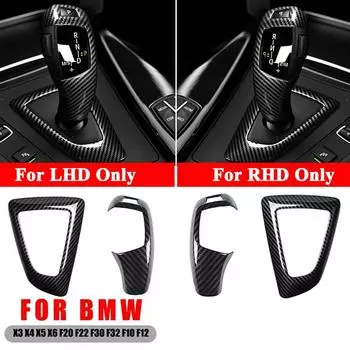 2в1 ABS ручка переключения передач панель крышка отделка рамка углеродное волокно текстура для BMW 1 2 3 4 серии F20 F21 F22 F23 F30 F31 F32 F36 F34