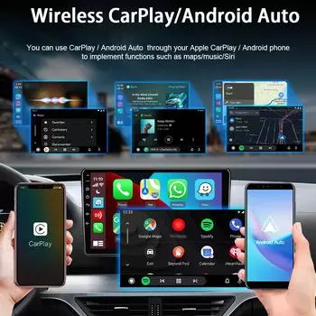 2в1 CarAIBOX беспроводной CarPlay беспроводной Android Auto Box адаптер Plug And Play автомобильные аксессуары для автомобильного радио с проводным CarPlay