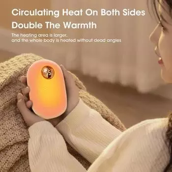 2в1 карманная грелка для рук USB мобильный внешний аккумулятор грелка для рук карманная грелка для кемпинга зима долгосрочное сохранение тепла подарок для девушки зелёный