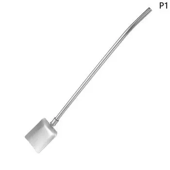 2в1 соломинки для питья, ложка, креативная многоразовая соломинка для питья из нержавеющей стали 1