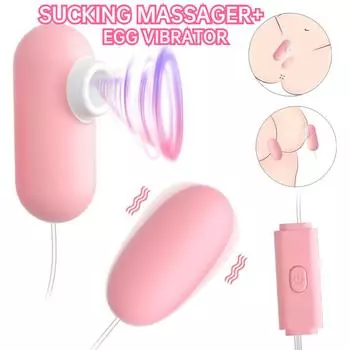 2в1 женский сосущий вибратор вагинальный массажер стимуляция клитора вибрирующее яйцо-мастурбатор пара оргазмических эротические секс-игрушки Style A